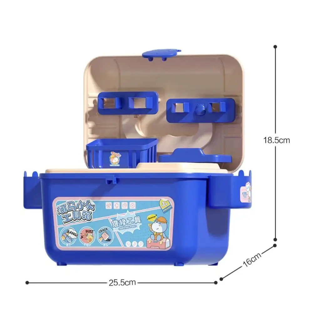 New 62Pcs Kids Tool Toys Set with Box Plastic Repair toolbox Building Blocks Assembly Educational Toy 3 to 6 years old