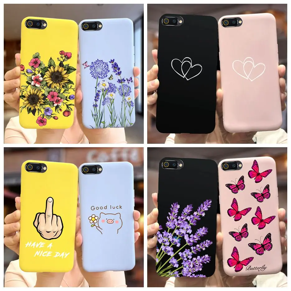 For Realme C2 Case Oppo A1K Cover Cute Fashion Soft Silicone Phone Back Cover For Oppo A1k RealmeC2 Case Fundas Shockproof Coque