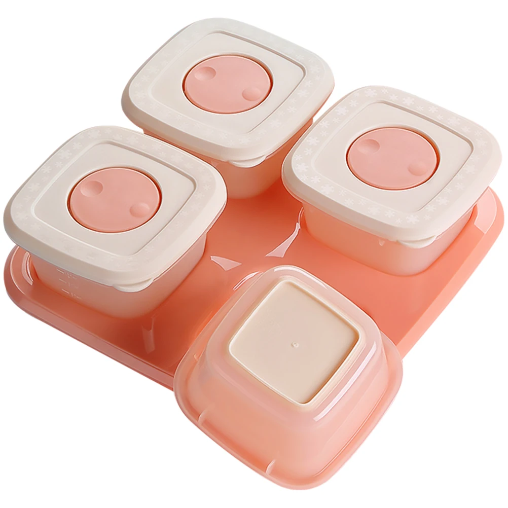 

4 Pcs Baby Milk Powder Box Stackable Food Containers Reusable Storage Case for Infant Formula Candy Snack Baby Supplies