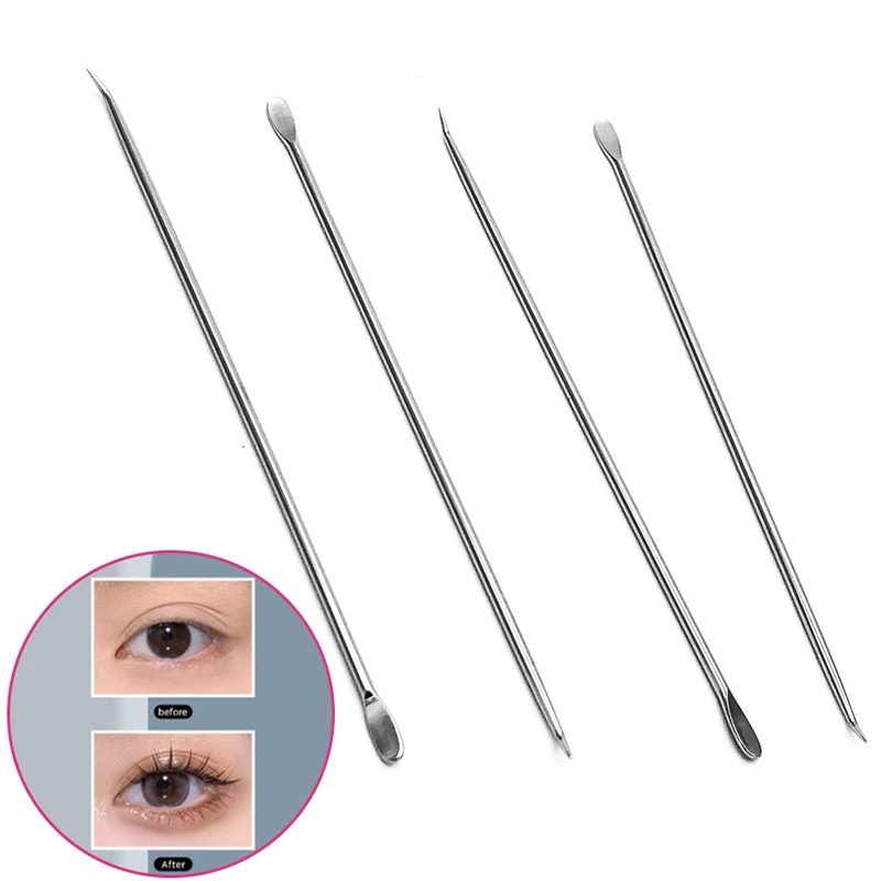 Kit de recourbe-cils en acier inoxydable, anciers de permanente de cils, applicateur cosmétique, peigne, outil de maquillage, fournitures d'extension de cils, 1 pièce