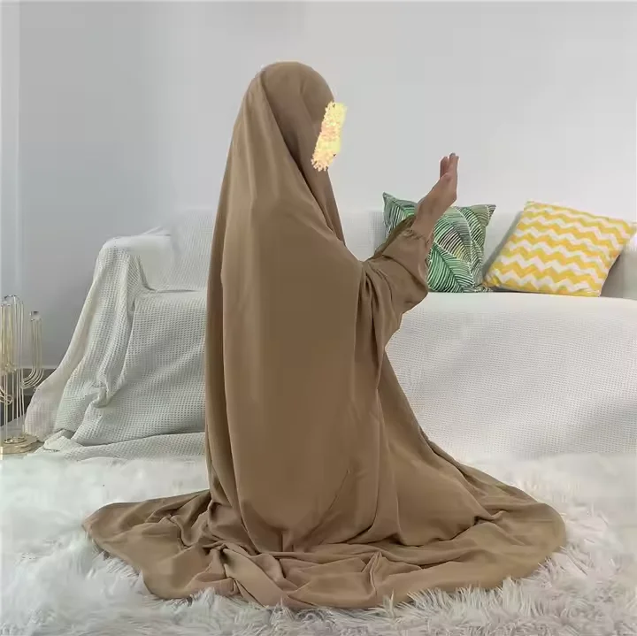 

Eid Djellaba Hooded Muslim Women Hijab Dress Prayer Garment Caftan Abaya Khimar Ramadan Gown Islam Clothing Jalabiya Kebaya