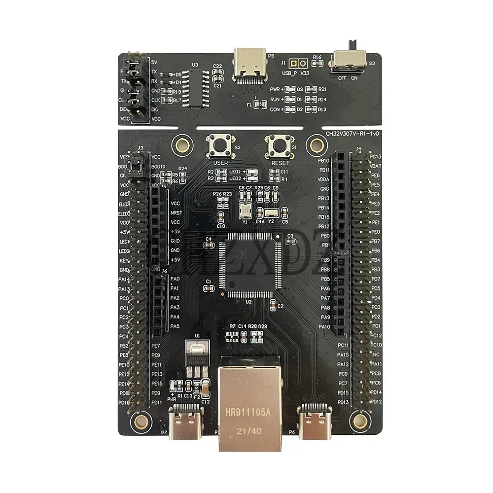 Scheda di valutazione CH32V307 originale al 100% Scheda di sistema EVT MCU Smart RISC-V4F Scheda demo CH32V307-EVT