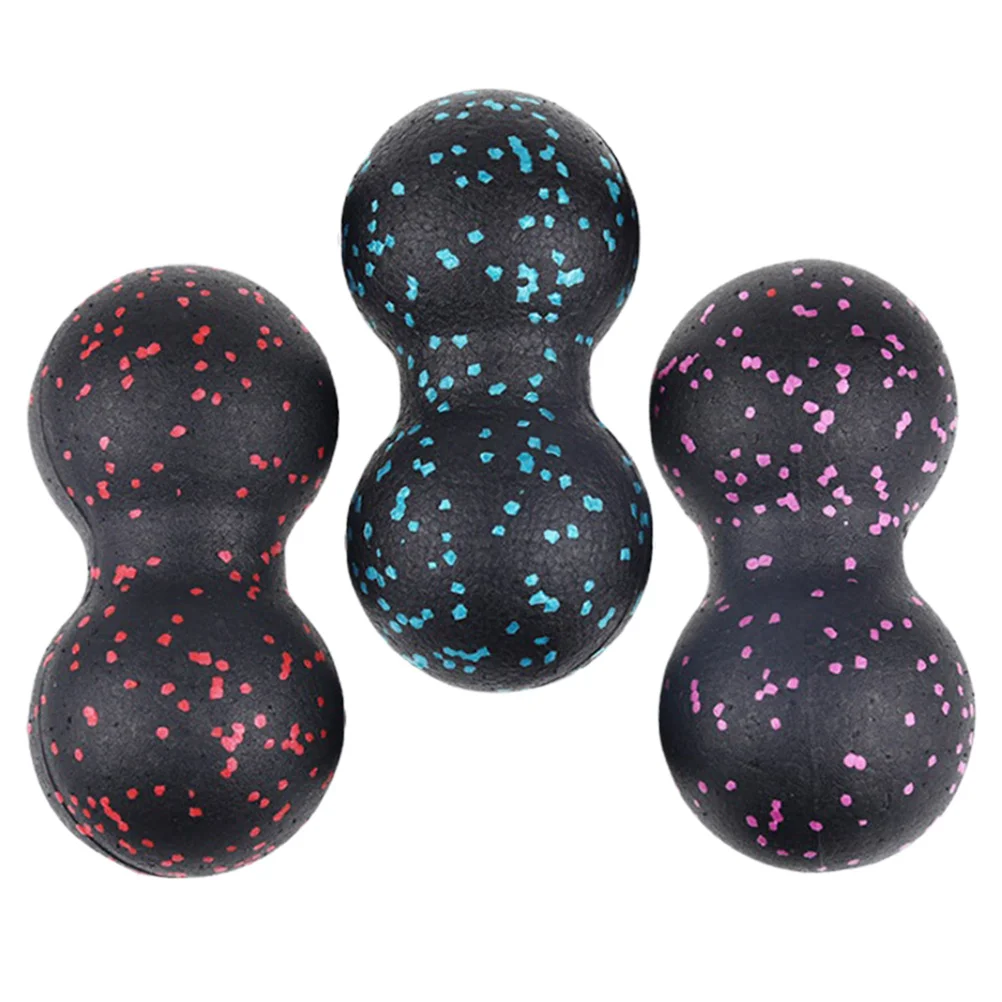 3 قطع من أسطوانة اليوجا الفول السوداني، تصميم إبداعي، أداة استرخاء العضلات العملية، محمولة، سهلة الاستخدام في أي مكان، كرة تدليك #2