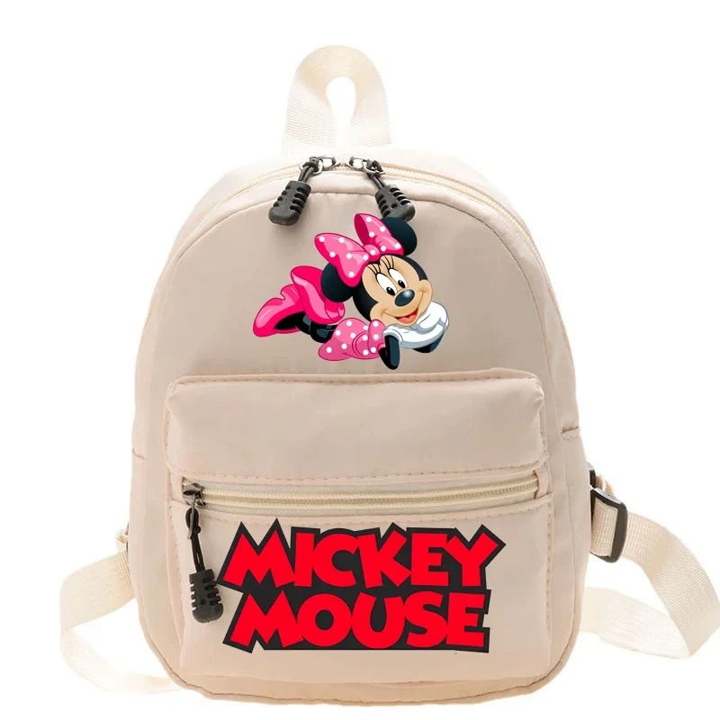 Disney-Sac à dos Minnie pour adolescentes, sac à dos décontracté, cartable étudiant, style collège, cadeau populaire, mode