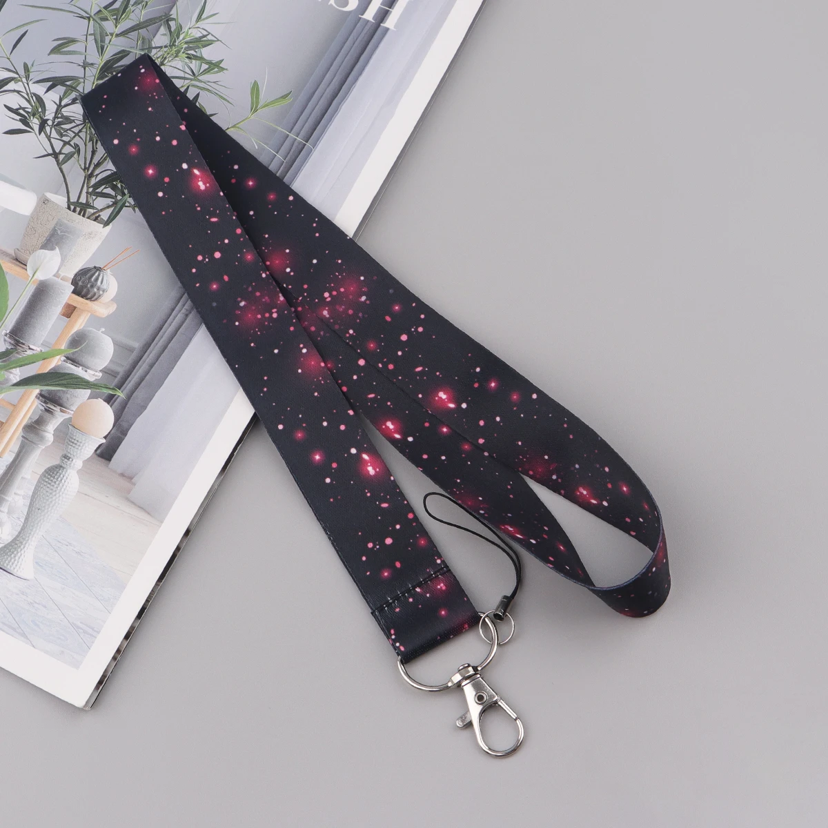 Starry Sky Neck Strap Lanyard for Key ID Card Gym Phone Charm Strap Student Badge Holder DIY Hang Rope Keyring Accessories Gifts