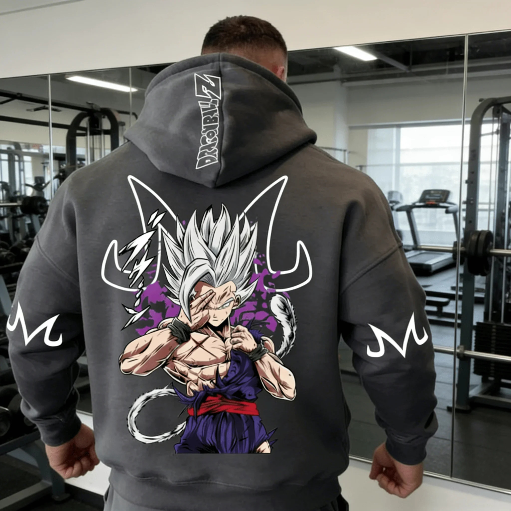 

Мужская толстовка оверсайз Dragon Ball Gohan Beast с аниме-принтом, свободный крой, унисекс, модная, 2026, хит продаж