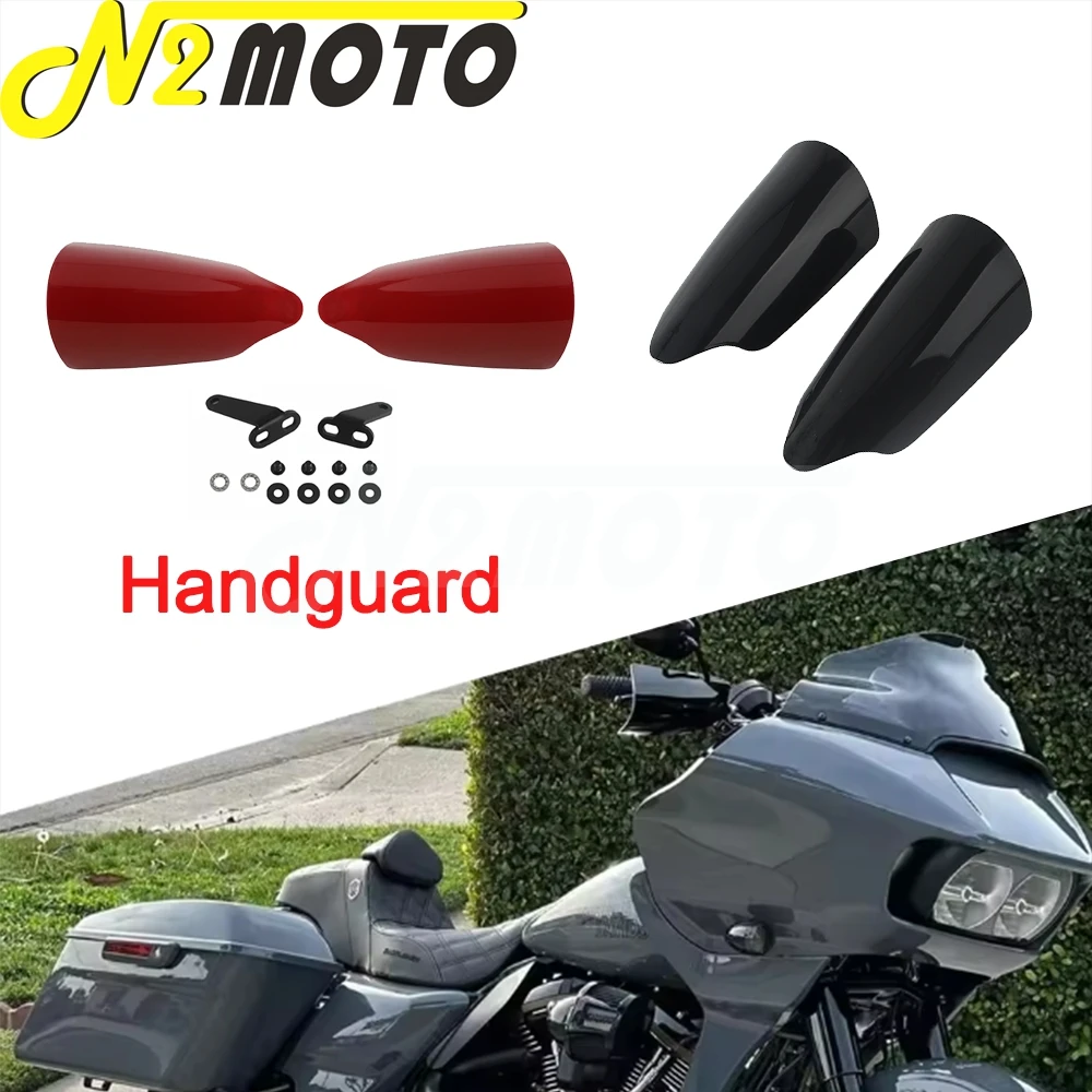 دراجة نارية المقود Handguards حامي قفازات واقية لليد درع غطاء ل هارلي بجولة الطريق الإنزلاق FLTRXSE FLTRX FLTRXSTSE 2024-26