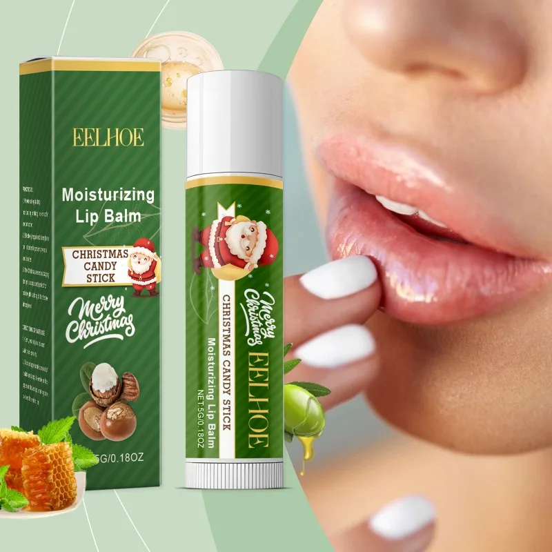 Christmas Series Moisturizing Lip Balm Reduce Fine Lines Increase Elasticity Long Lasting Repair Nourishing Lip Stick Cosmetic