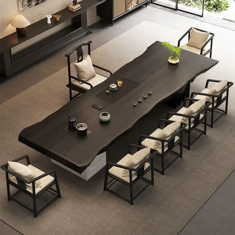Living room tea table high-end new Chinese tea table