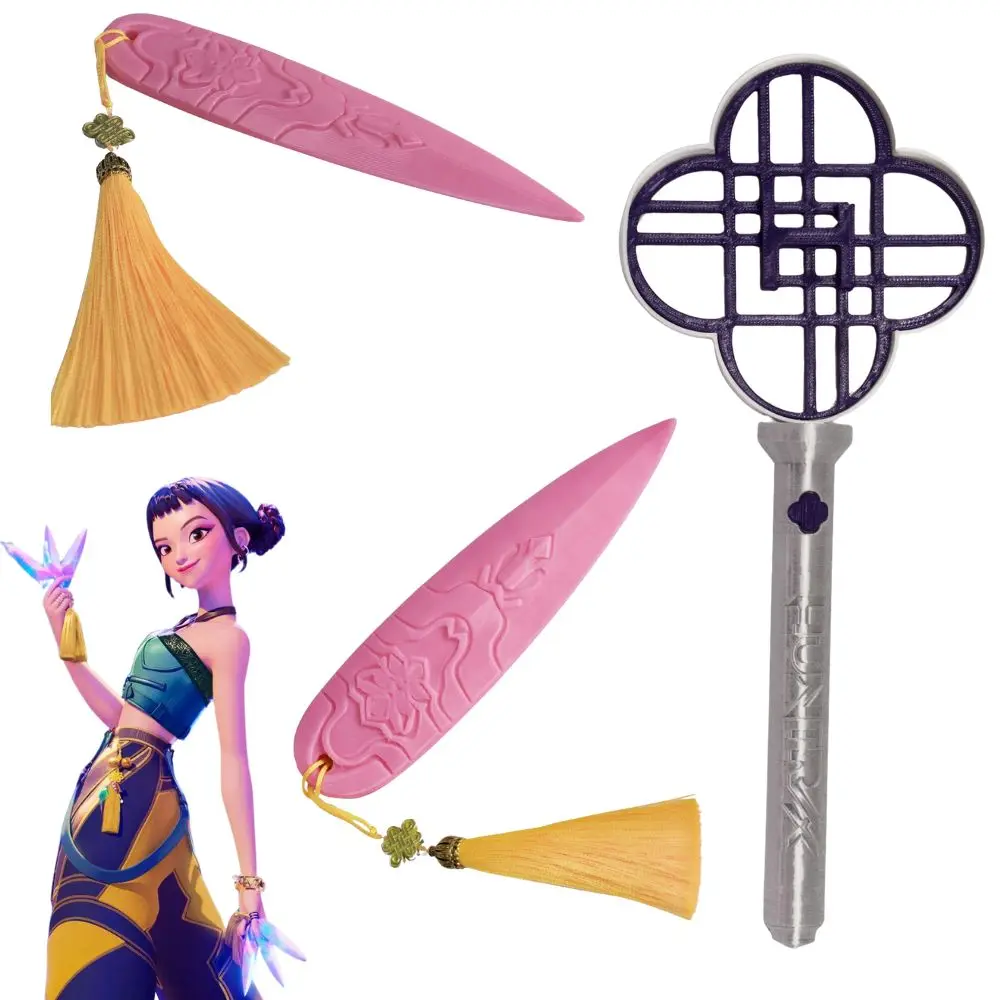 Kpop شيطان الصيادين زوي تأثيري Huntrx يهتف عصا الأسلحة دعم عصا لعب الأدوار مجموعة المعبود هالوين زي الملحقات