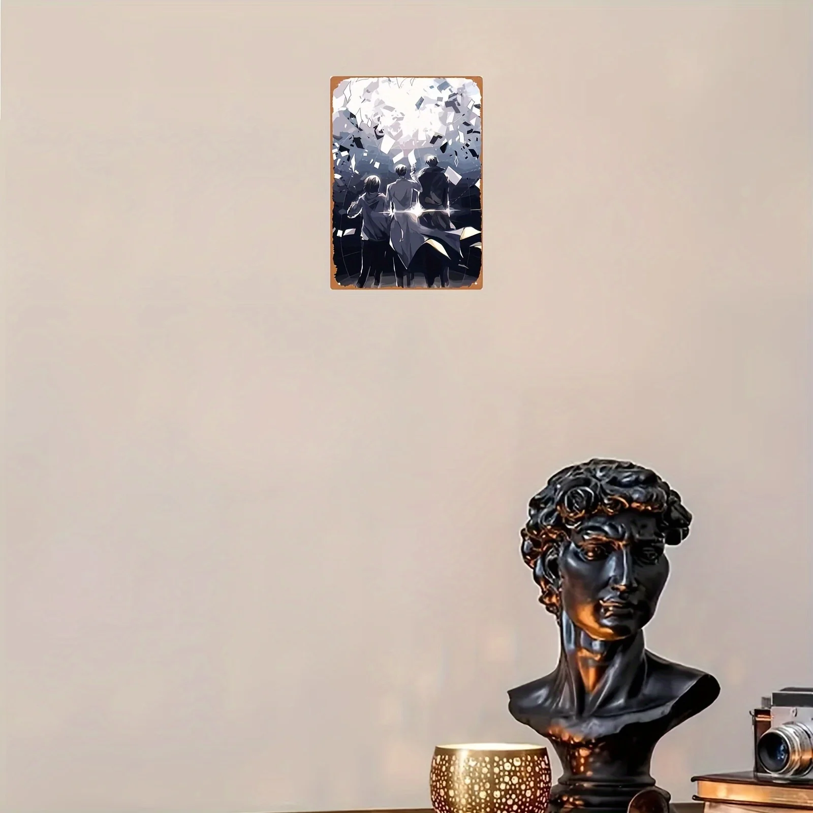 1pc, character iron painting from the perspective of universal readers, 8x12 inches,suitable for bars, clubs, cafes