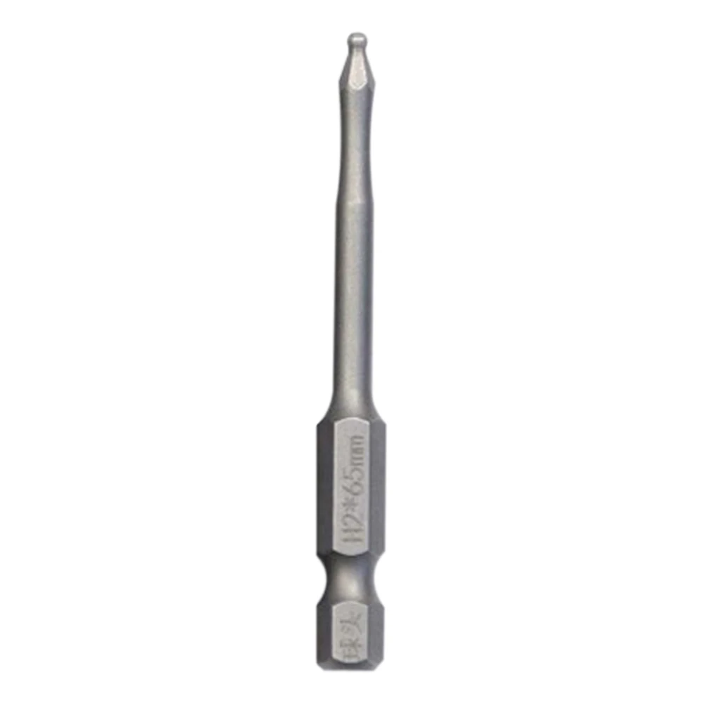 Ball End Screwdriver Bit 1pc Alloy Steel Ball Head Driver Bit Electric Electroplating Hand Tools Replacement Silver