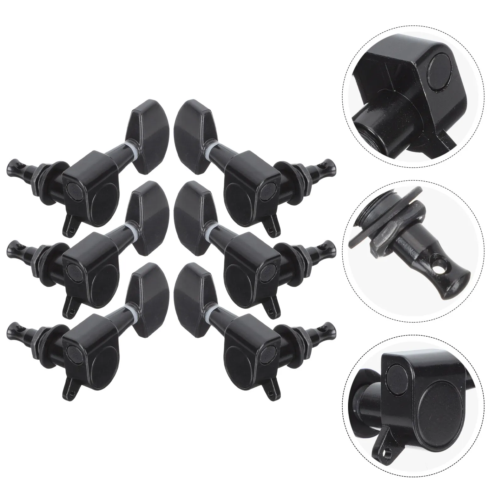 

6 шт. ручек для настройки гитары: надежные, изысканные, подходят для регулировки гитары, запчасти для настройки, аксессуары для тюнинга.