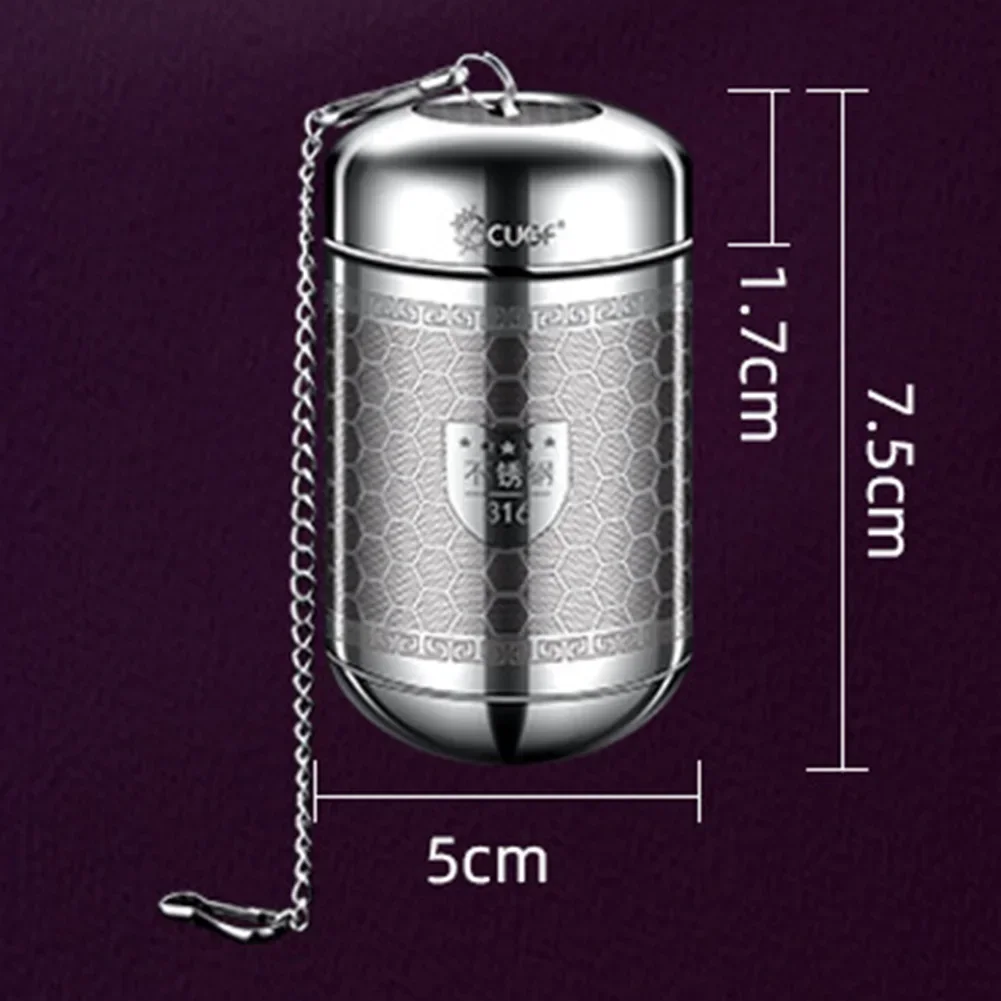 1pc Tea Infuser Stainless Steel Tea Leaves Spice Seasoning Ball Strainer Filter Mesh Seasoning Ball Teaware Food Grade Durable