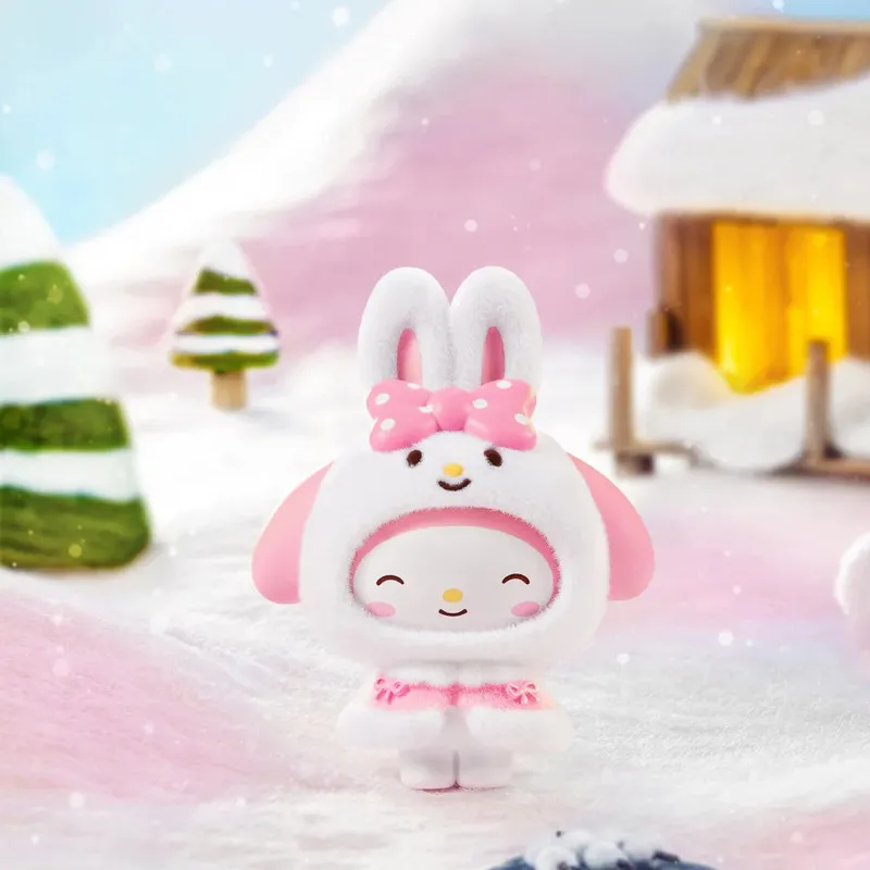 Genuine In Stock Sanrio Little Cloak Series Blind Box Flocked Kuromi Face-Changing Cute Doll Collectible Ornament Birthday Gifts view 4