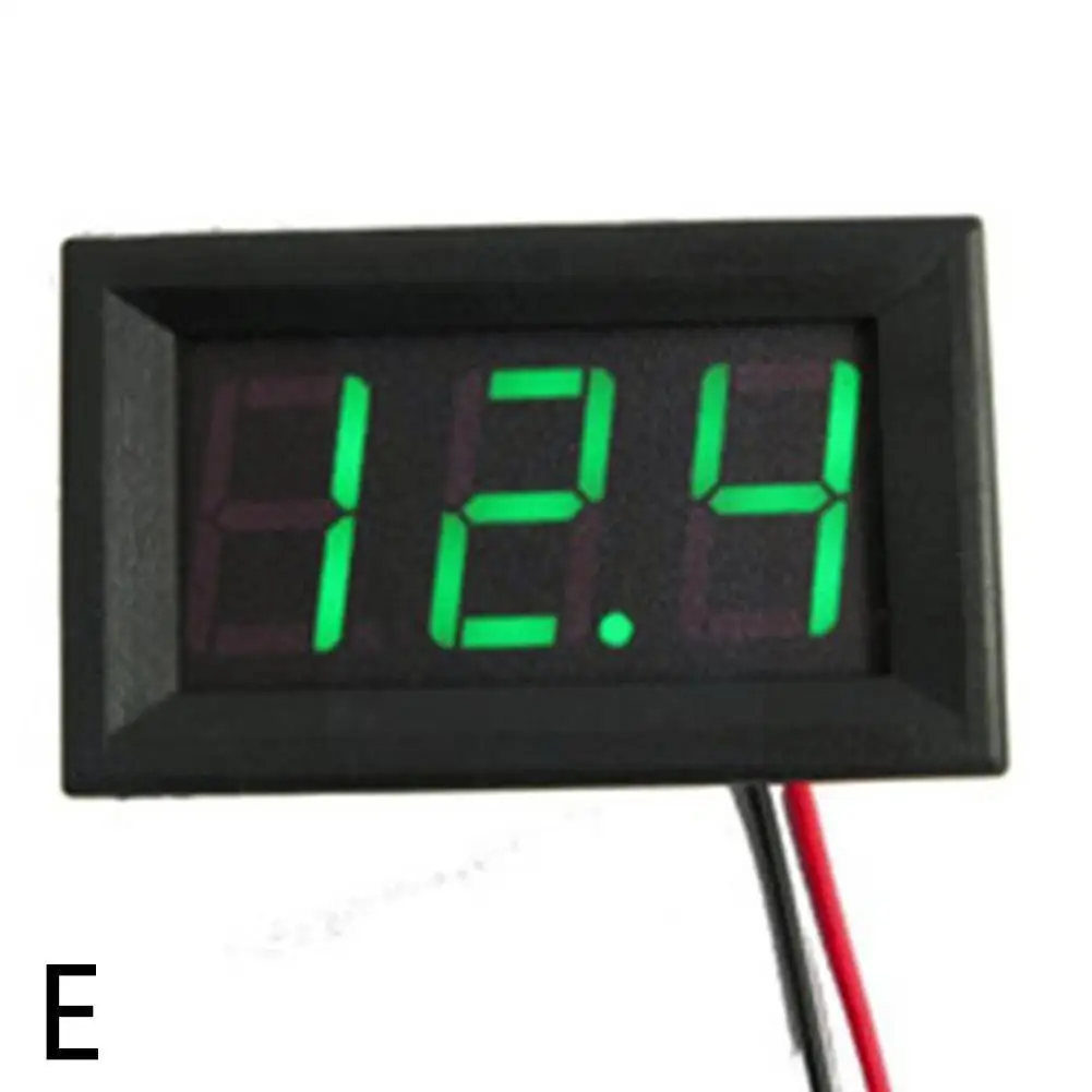 DC0-100V 1A 10A 50A 100A Voltmeter Ammeter Red Blue LED Green LED Dual Gauge Digital Display Volt Meter Digital Amp J6K8