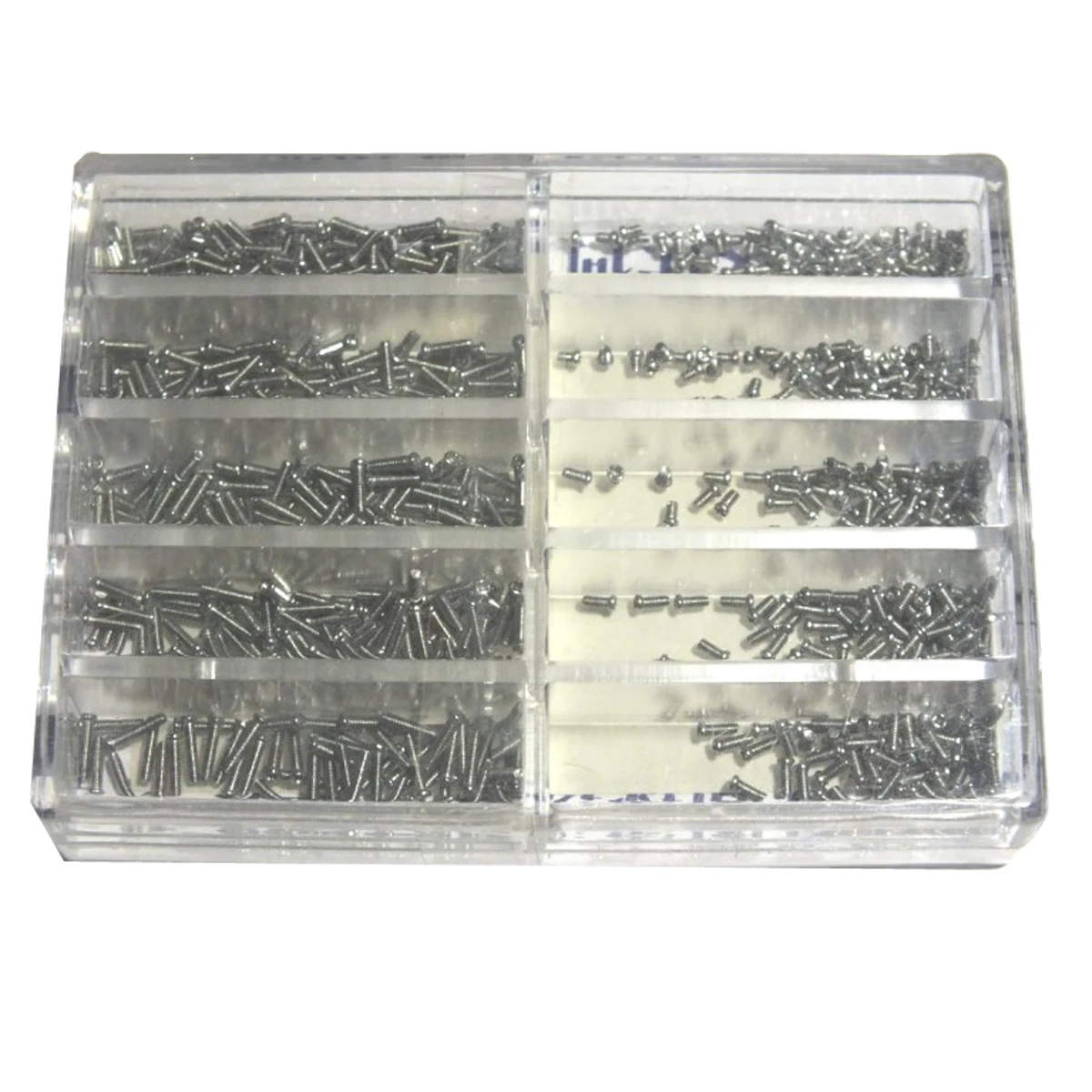 

670pcs Professional Stainless Steel Clock Watch Screws Repair Tools in 10 Different Sizes - 1.6mm to 6.0mm