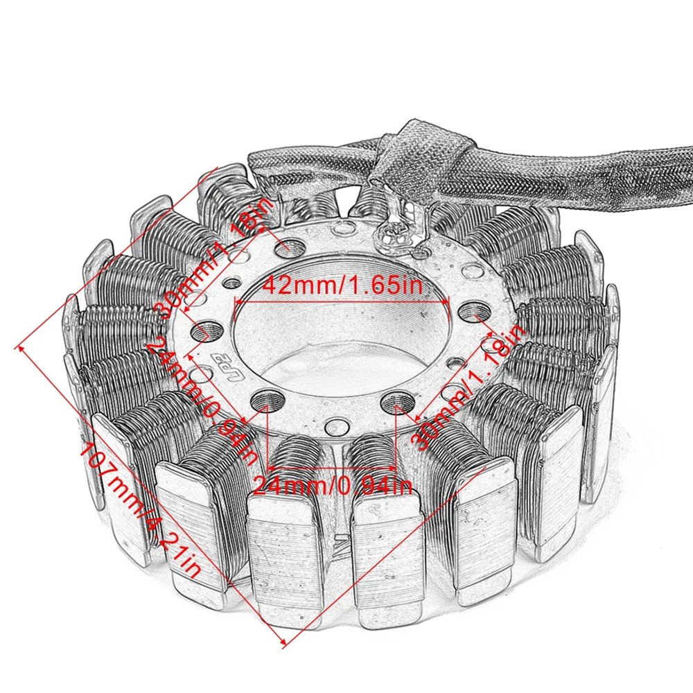 Stator Coil For Honda CBR900RR Fireblade CBR900 CBR893 1993 - 1995 / CBR1100XX Super Blackbird 1997 - 1998 / CBR 900RR 1100XX