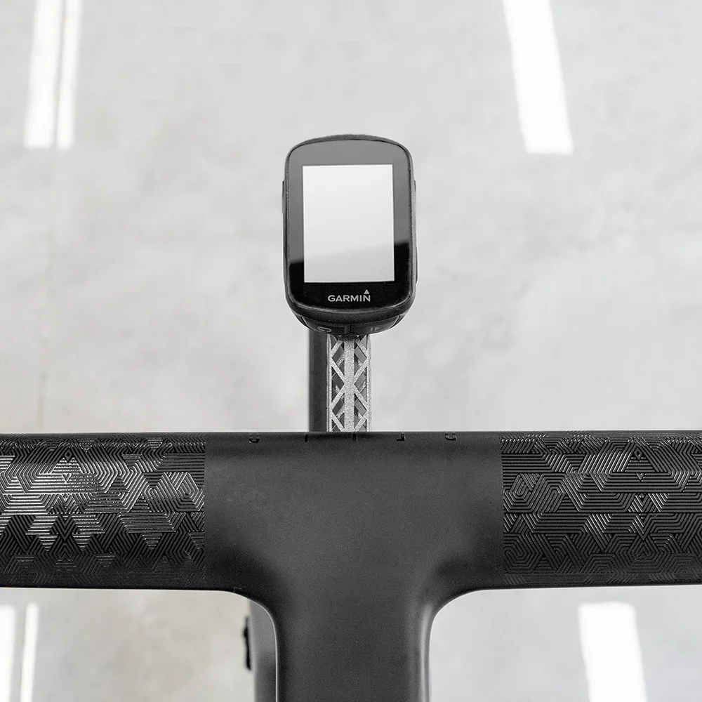 ZRACE 3D Printed Titanium Bike Computer Front Mount for Integrated Handlebars, iGPSPORT Garmin Bryton Wahoo