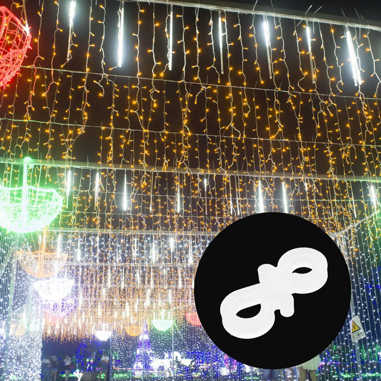 

120Pcs Christmas Light Hooks Mini S Clip Lamp Holder for Hanging Outdoor String Lights Gutter Hooks Fairy Light Hook for Holiday