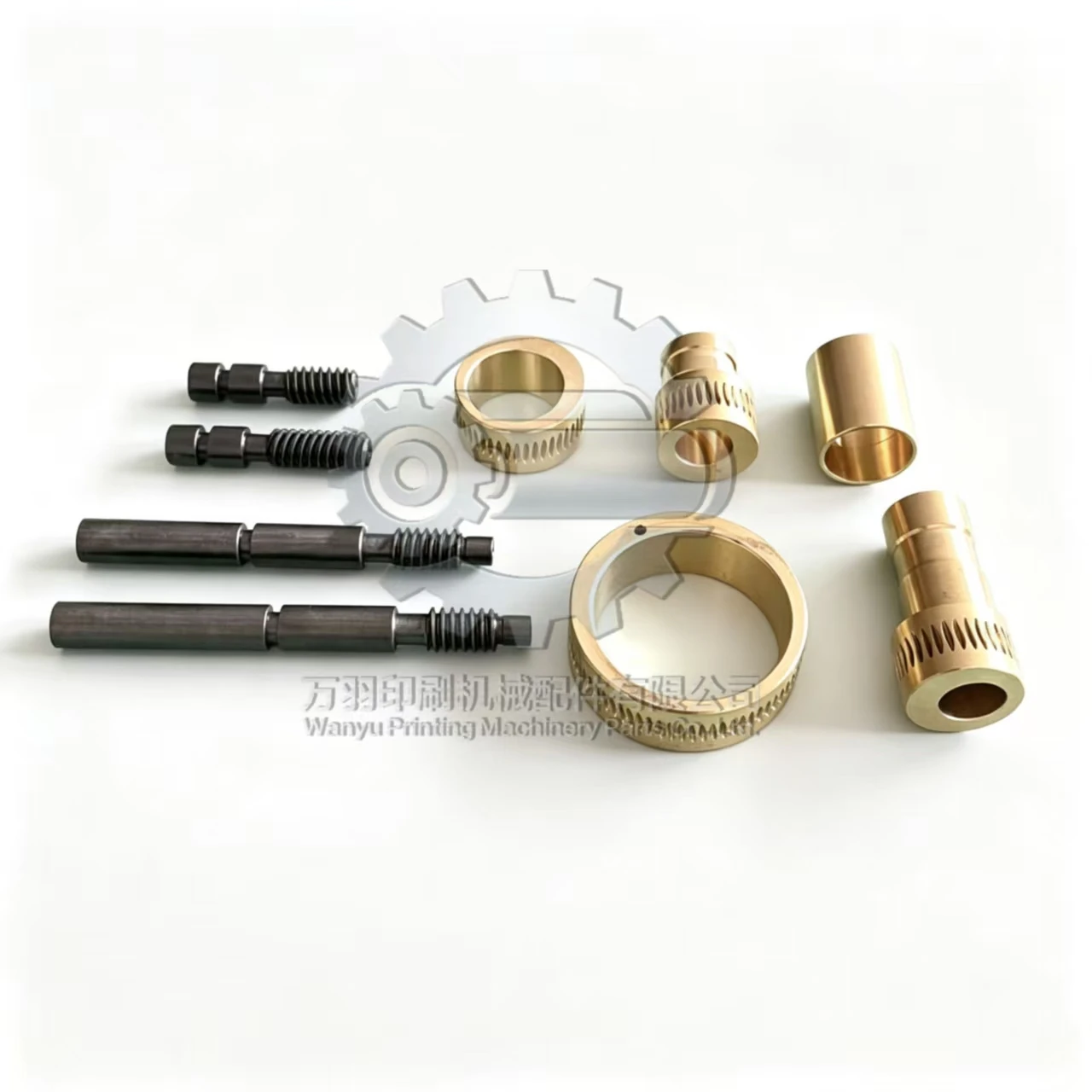 Roland 700 Water Roller Eccentric Copper Bushing Copper Worm Gear Adjustment Screw Worm Wheel Shaft For Offset Printing Machine 3