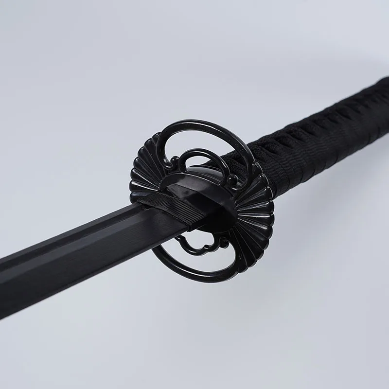 103 cm/40.56in Zwarte Zwaarden Met Schede Cosplay Bamboe Wapens Model Props Training Samurai Collectible Desktop Display Ornamenten