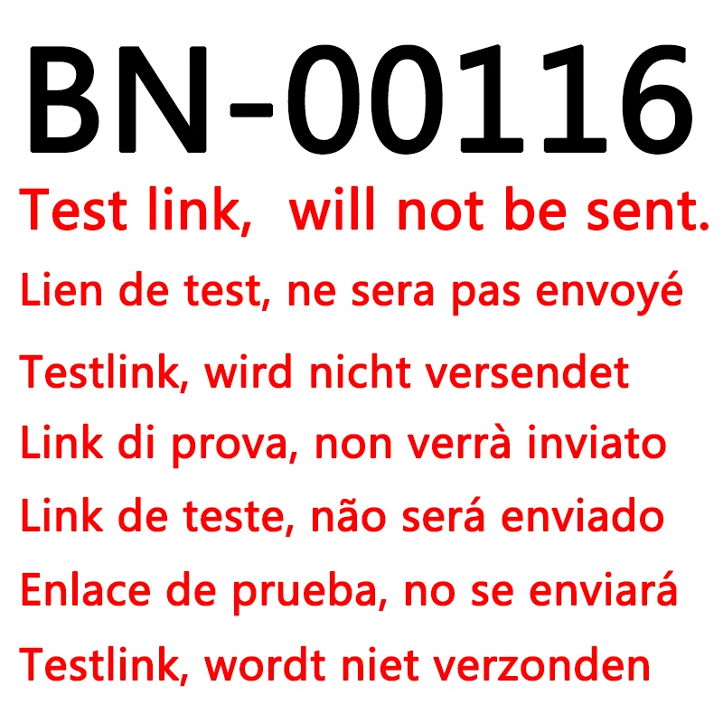 Enlace de prueba de BN-00116, no haga un pedido, no se enviará.