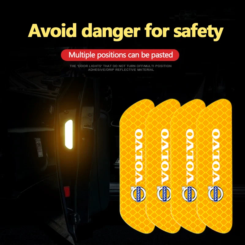 4Pcs Car Reflective…