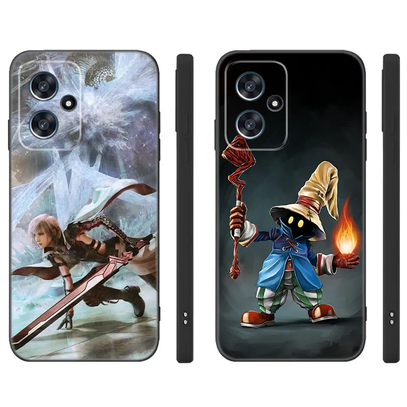 Game Final Fantasy Black Silicone Phone Case For Xiaomi POCO X3 X4 NFC F3 F4 GT F5 M3 M4 M6 X5 X6 Pro 5G C55 C65 M5