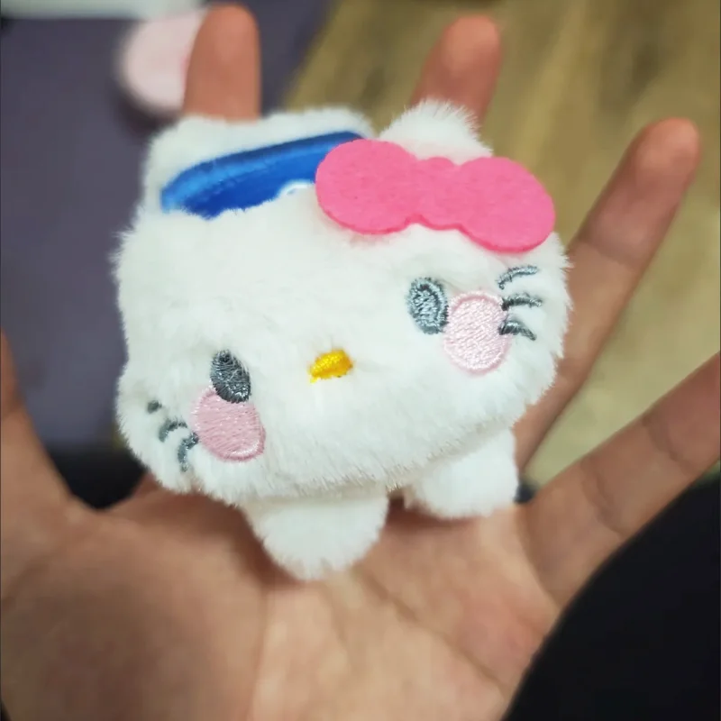 

Kawaii Sanrio HelloKitty плюшевая заколка для волос My Melody милая плюшевая кукла утка зажим для девочек аниме универсальный головной убор украшение