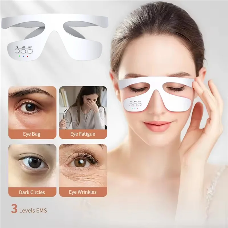 KEOL-Eye Massager 3D Anti-Aging Eye Massage Fatigue Relief Relief Relaxation Relieve Dark Circles EMS Eye Care Massage