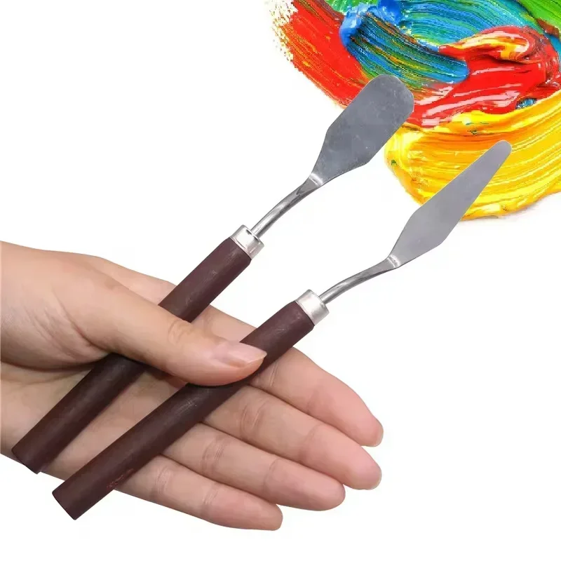 Espátula para pastel de acero inoxidable, raspador más suave para crema de mantequilla, cuchillo para crema, pintura al óleo para hornear pasteles, pala, herramientas de cocina para hornear, 1 ud.