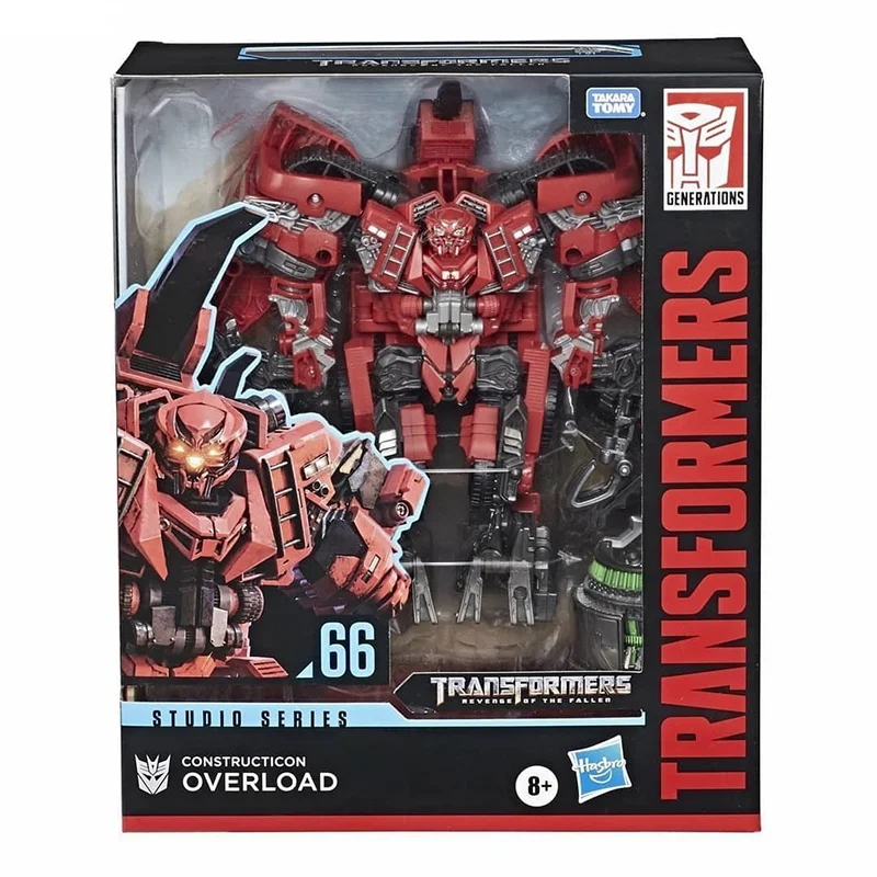 Hasbro Transformers Studio Series SS66 Overload Constructicon Leader Class Anime Original Action Figure Model Toy Birthday Gift