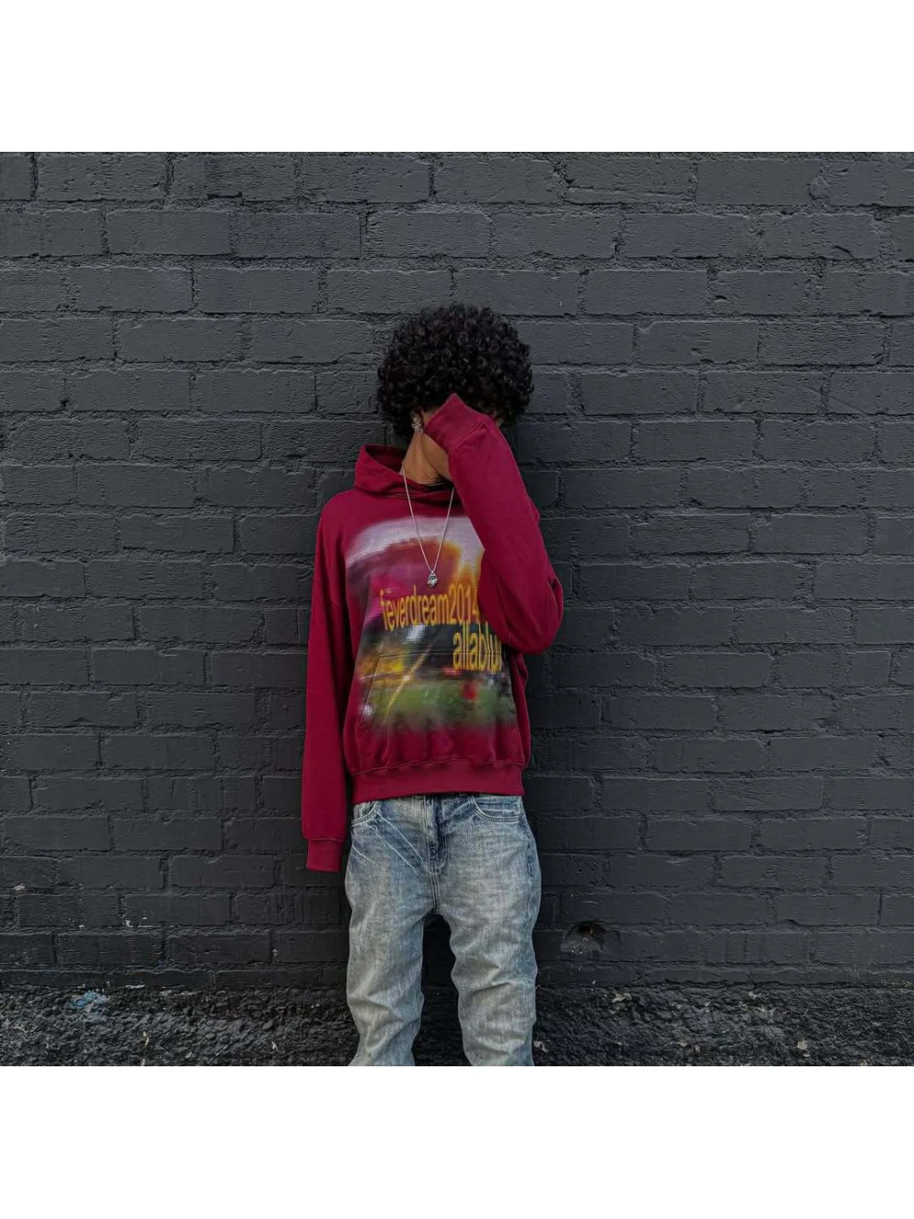2026 New Autumn/Winter Retro Blurred Portrait Letter Printed Hoodie for Men and Women, Street Trendy, Casual and Versatile Ins