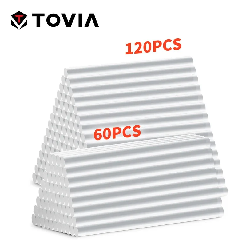 7mm*100mm translucent hot melt glue stick EVA material suitable for DIY, gluing photo albums/wood, etc. 60PCS/120PCS