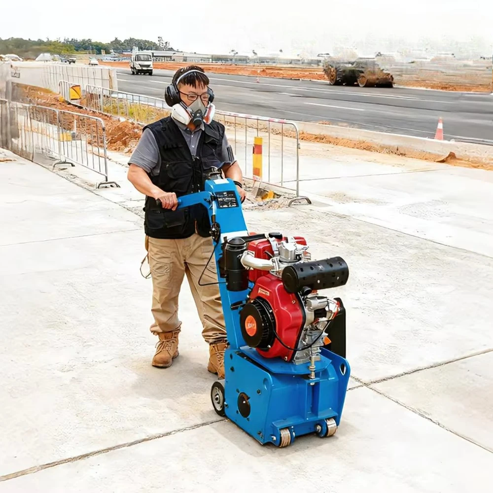 Machine with Engine for High Efficiency Concrete Surface MillingLS-CS300D -Powered Road Cold Planer & Floor Scarifier