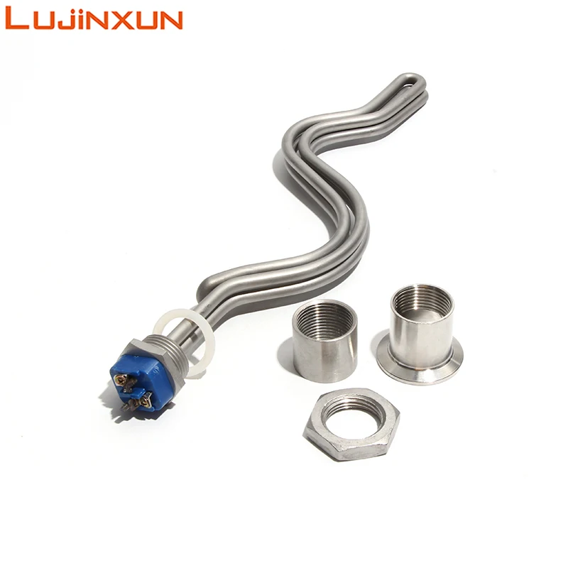 Lujinxun DN25 1inch BSP/NPT Immersion Water Heater Heating Element for Homebrew and Distilling Equipment 240V 4.5KW5.5KW6.5KW