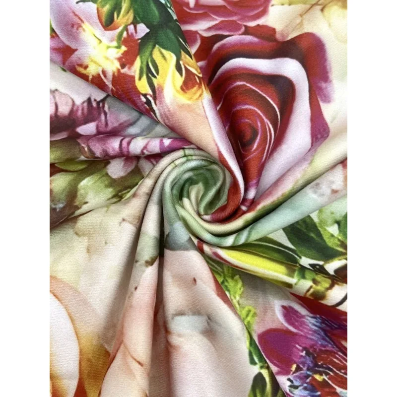 Vestido longo feminino elegante de verão simples estampa floral casual vestido de manga comprida