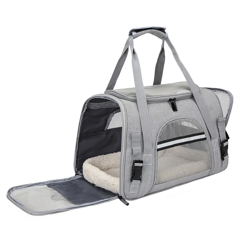 

Pet Carrier Bag Breathable Mesh Foldable Cat Dog Travel Outdoor Puppy Carrier Backpack Portable Pet Storage Bag