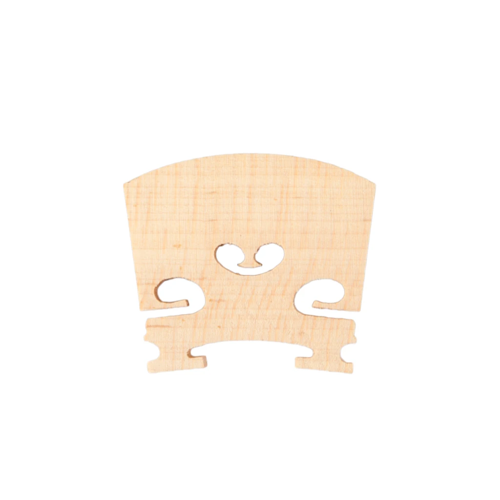 NAOMI 1pcs Violin Bridge 4/4 3/4 1/2 1/4 1/8 Select Maple Wood Bridge Violin Accessories Replacement - Detail 1