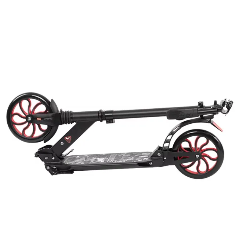 

STLF Scooter of Suspension Full Aluminum Foldable Kick Scooter with Adjustable Height Function