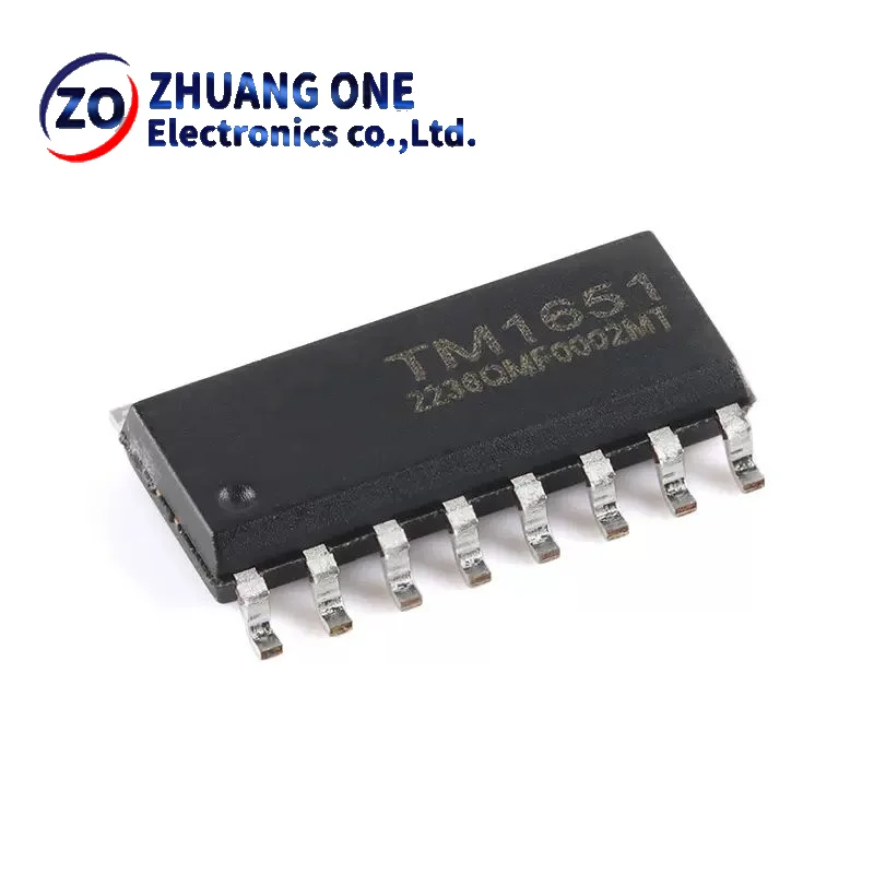 10Pcs 100% New TM1650 TM1651 TM1652 TM1616 TM1812 TM2291  SOP-16 IC Chip In Stock Wholesale