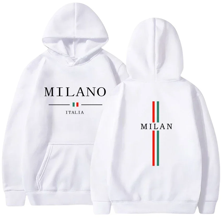 

Autumn and Winter New Men's and Women's Hoodies Milan Print Pullover Casual Jogging High-quality Men's Daily Sports Suit Y2k Top