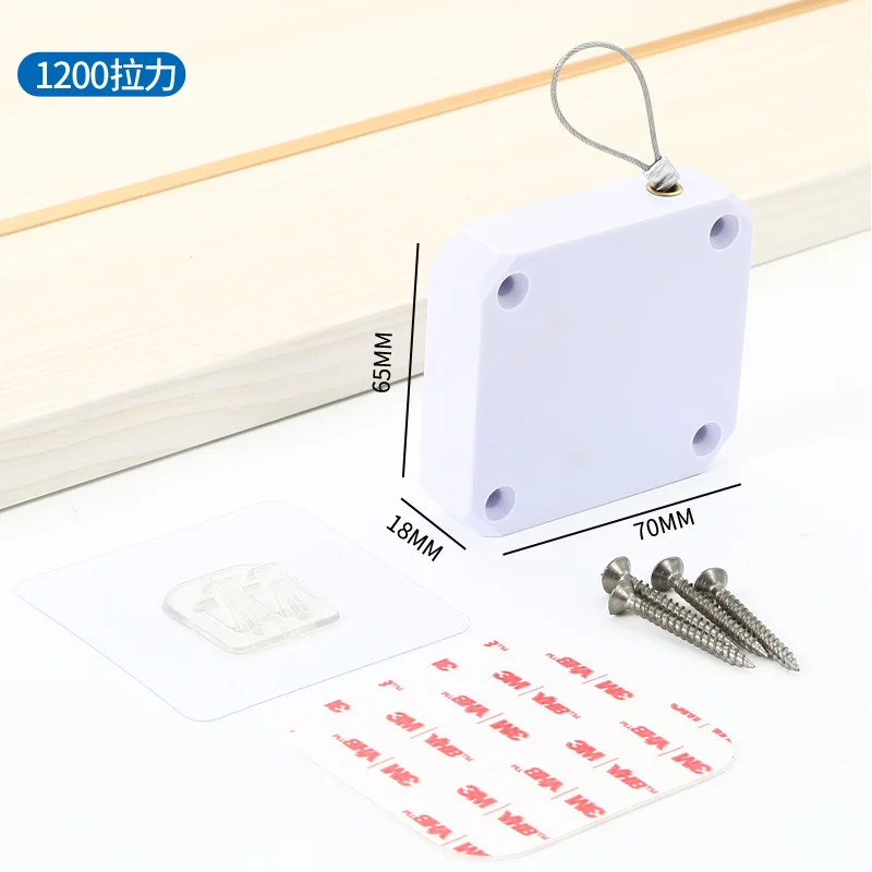 Retractable Automatic Door Closer Tool Free 3 5lb Pull Universal Fit For Screen Sliding And Most Household Doors