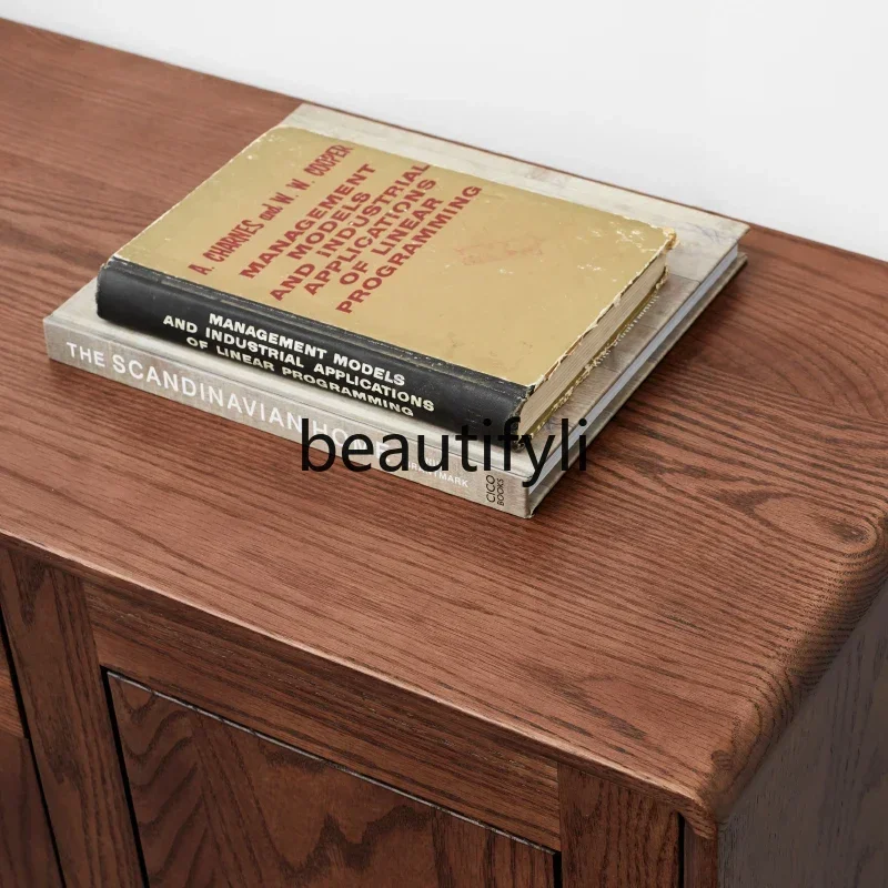 

Solid wood porch cabinet storage storage table locker