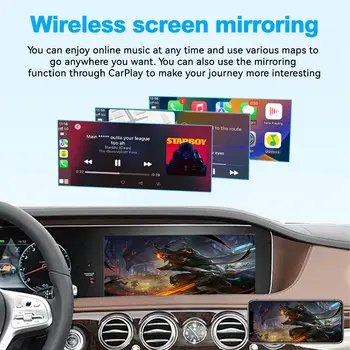 JoyeAuto 適用於賓士 AMG GT/C/E/S 級 W206 W212 W222 W213 的無線 Apple CarPlay 模組,NTG5.5,支援 Android Auto 鏡像和 AirPlay。 8 最佳銷售 賓士W213安卓 - №4