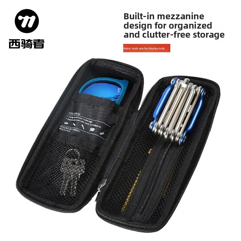 WEST BIKING Bicycle Tool Jar Hard Shell Kettle Bag with Kettle Rack Bag Portable Set Cycling Equipment
