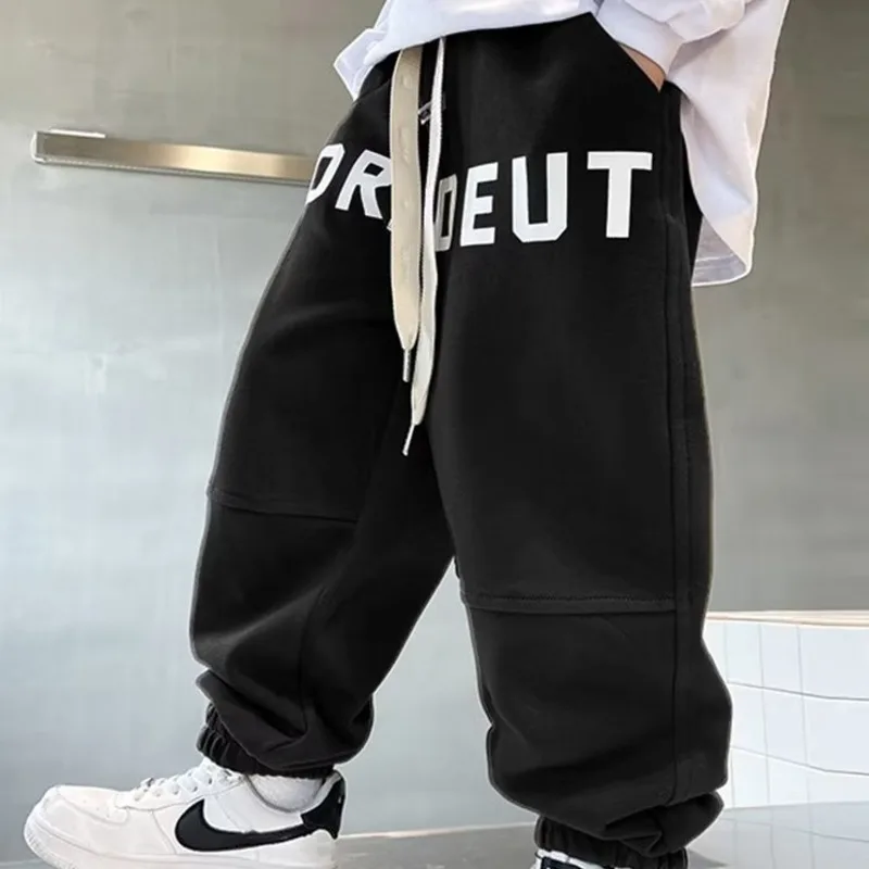 Autumn Sports Pants: New Boys\' New Children\'s Clothing: Big Boys\' Pop Up Street Versatile Casual Loose Pants Trend