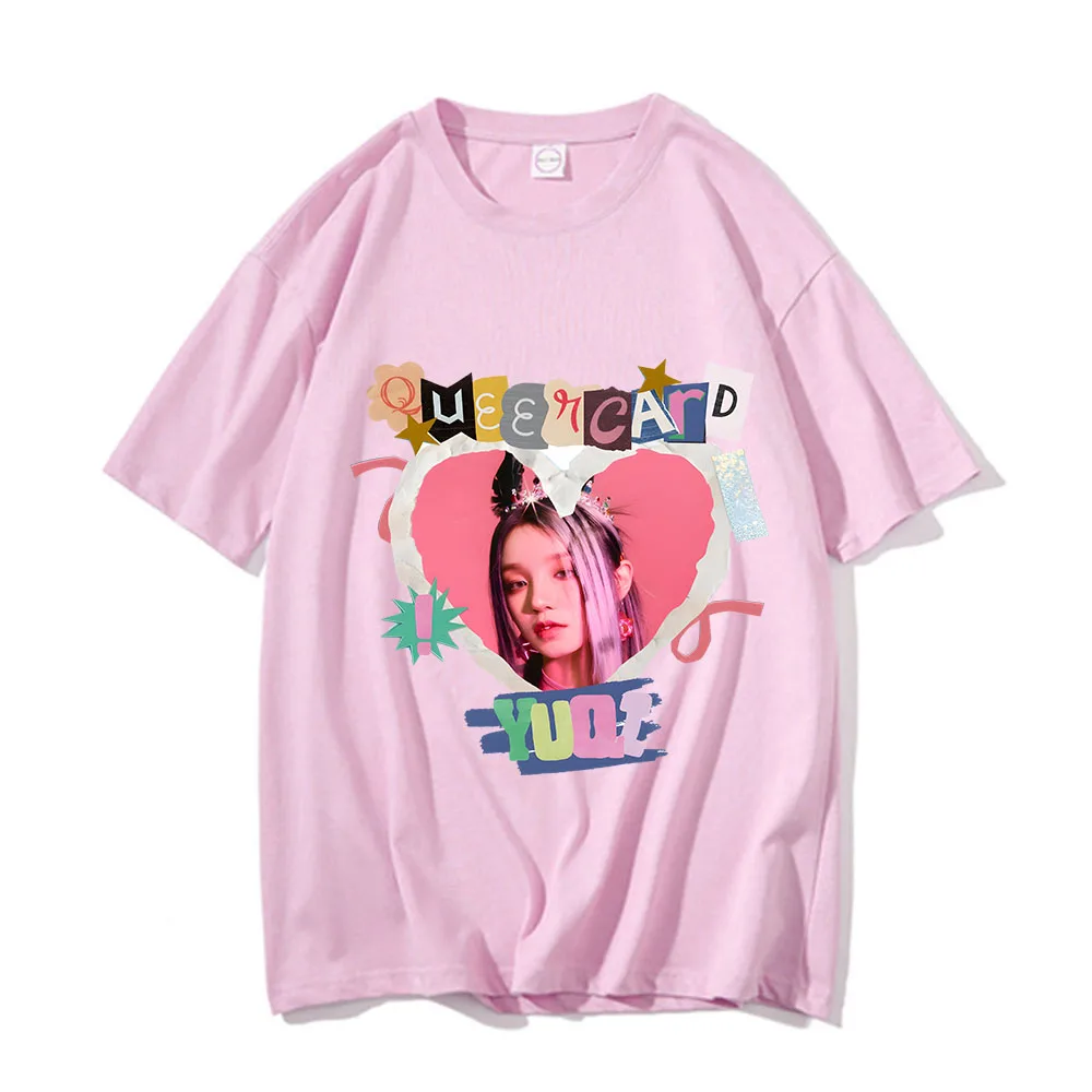 GIDLE I Am et Shirt ملابس مجموعة ، تي شيرت بأكمام قصيرة ، محايد إلى المراوح ، تيشيرتات الموضة ، G MIYEON YUQI ، #4