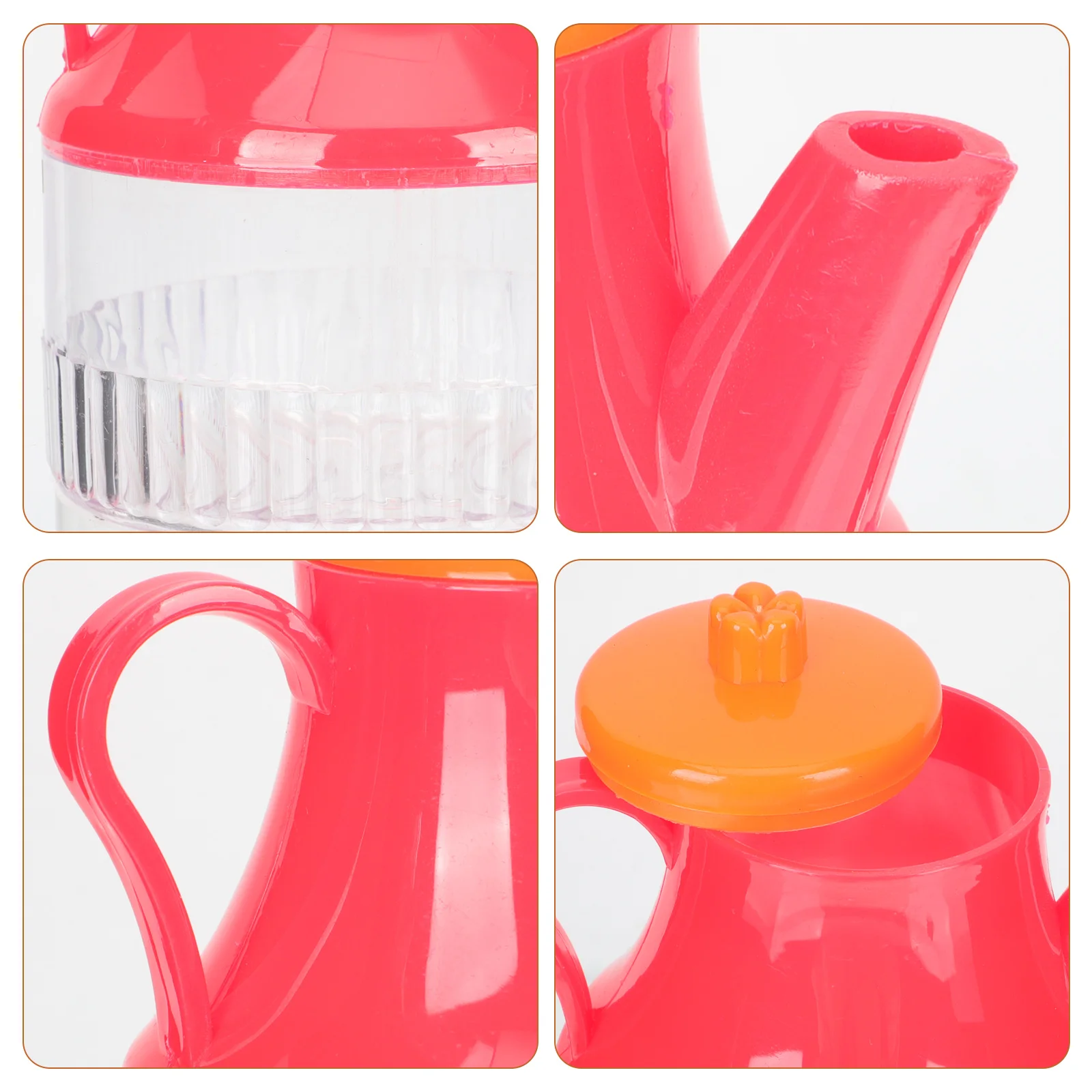 Botella dispensadora de aceite para cocina, contenedor de aceite de cocina de plástico con vista clara, fácil de verter, sin goteo, para salsa de soja, jarabe de vinagre